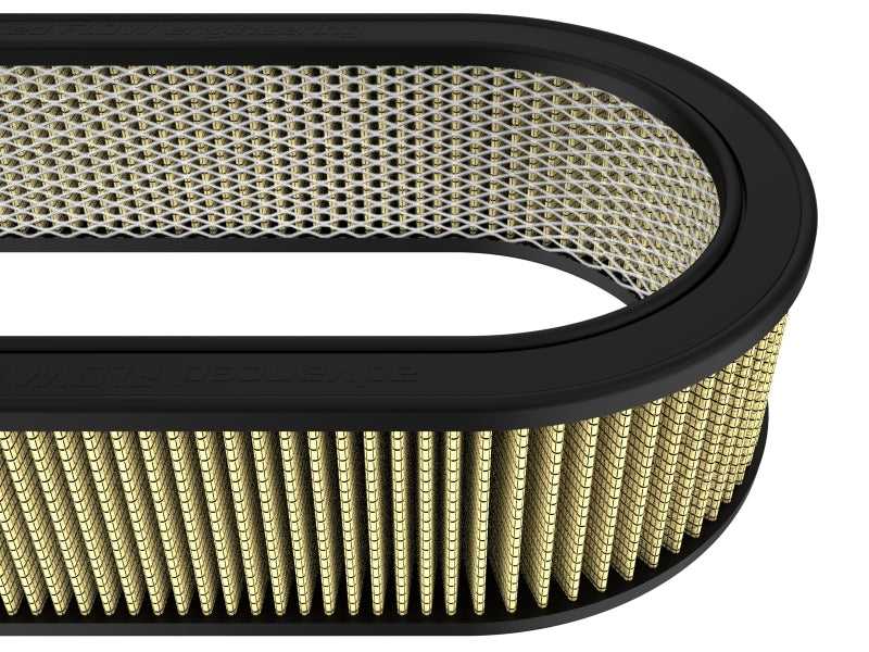 Custom air filter featuring a durable design with expanded metal, measuring 18-1/8 inches long and 7-1/4 inches wide.