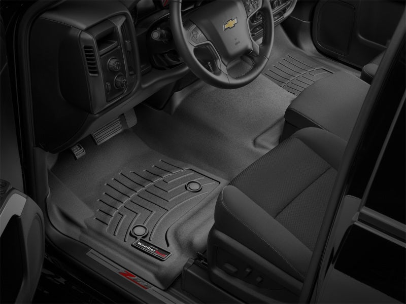 WeatherTech 14+ Chevrolet Silverado Front FloorLiner - Black