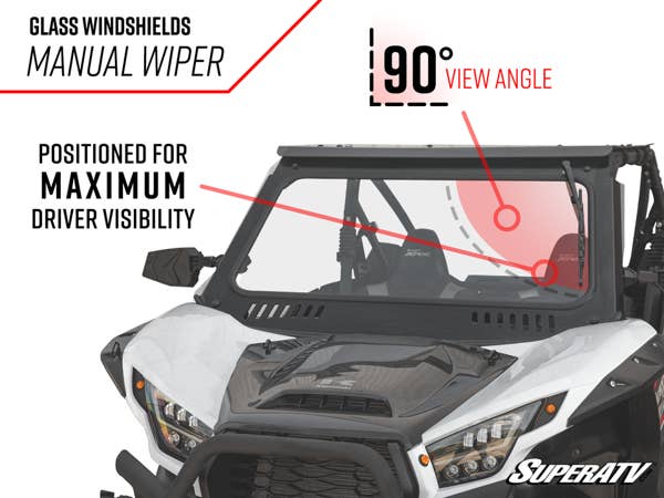 KAWASAKI TERYX KRX 1000 GLASS WINDSHIELD By SuperATV
