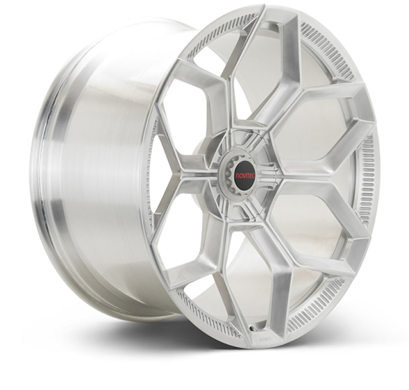 Vossen x Novitec NL5-5L 20x9 - 5x112 BP - ET36 - Brushed Gloss Clear Lamborghini Huracan Front Wheel