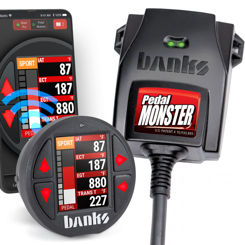 Banks Power Pedal Monster Kit TE Connectivity MT2 6 Way With iDash Pro