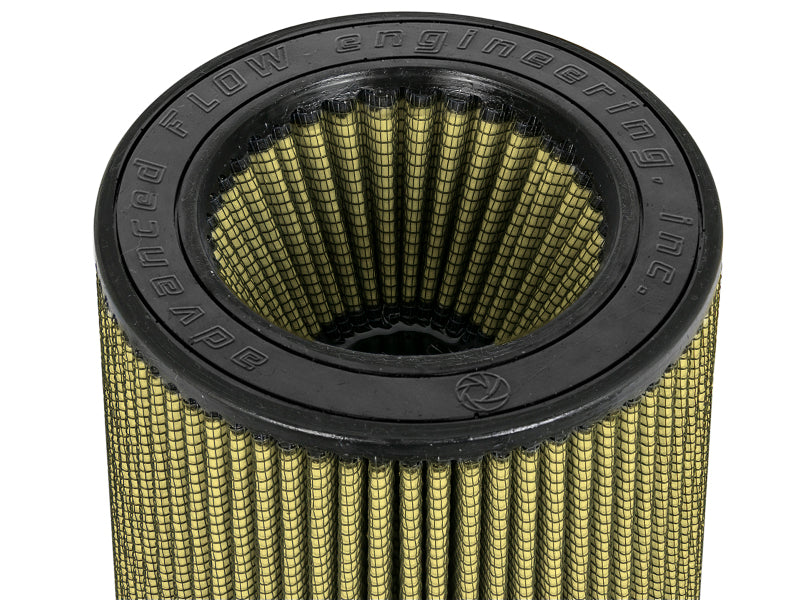 Inverted air filter designed for afe Momentum Intake, featuring a 5-inch front and 9-inch height for optimal airflow.