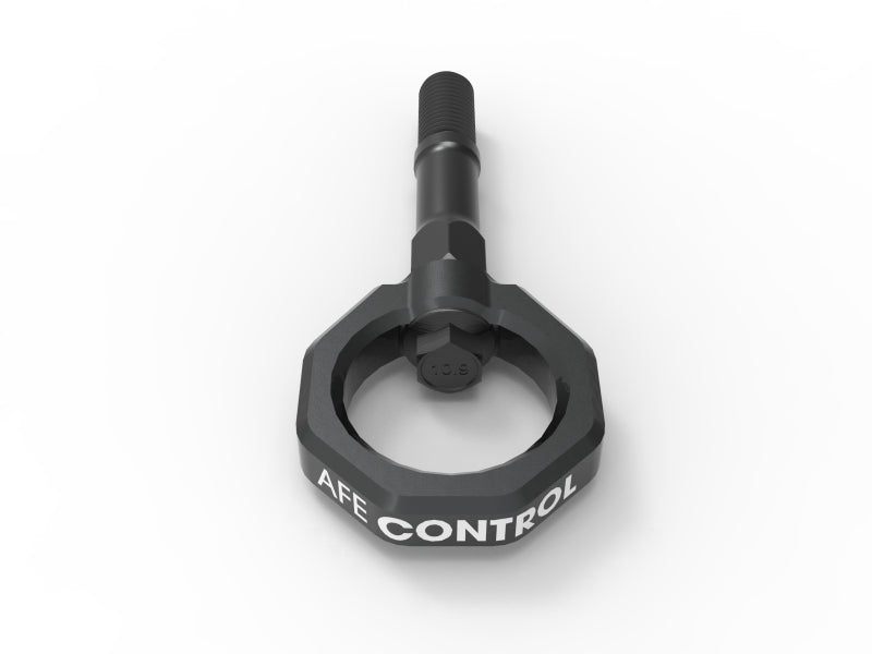 aFe CONTROL Tow Hook for Chevrolet Corvette C8 2020-2025, designed for durability and performance in towing applications.