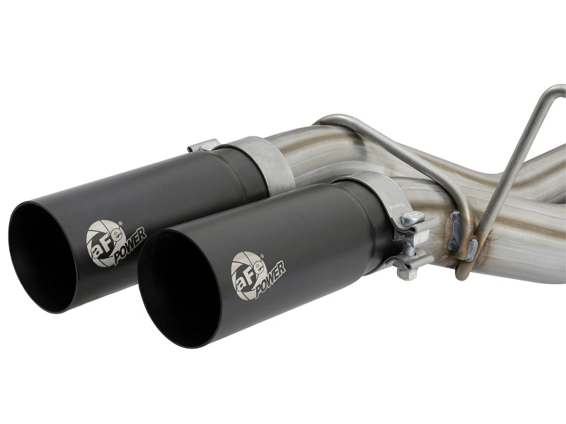 aFe POWER Rebel Series 3in 409 SS Cat Back Exhaust w/ Black Tips 17 Ford F-150 Raptor V6-3.5L