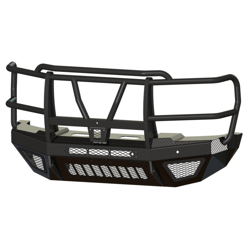 Bodyguard T2 Front Extreme - Sensor Cutouts Factory Fog Cutouts Receiver Skid Plate W/O Mesh Grille No Camera Harness Gloss Black Powder Coat *Fits Oem F450/550 Fender Trim* Model EEF23DYHGNN