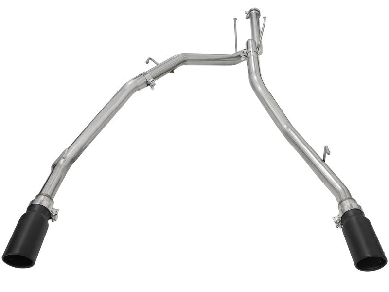 aFe MACH Force XP DPF-Back Exhaust 2.5in SS with Black Tips 2014 Dodge Ram 1500 V6 3.0L EcoDiesel