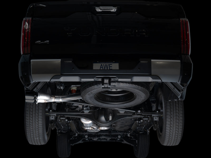 AWE Tuning 0FG Exhaust for 3rd Gen Toyota Tundra - Dual Diamond Black Tips