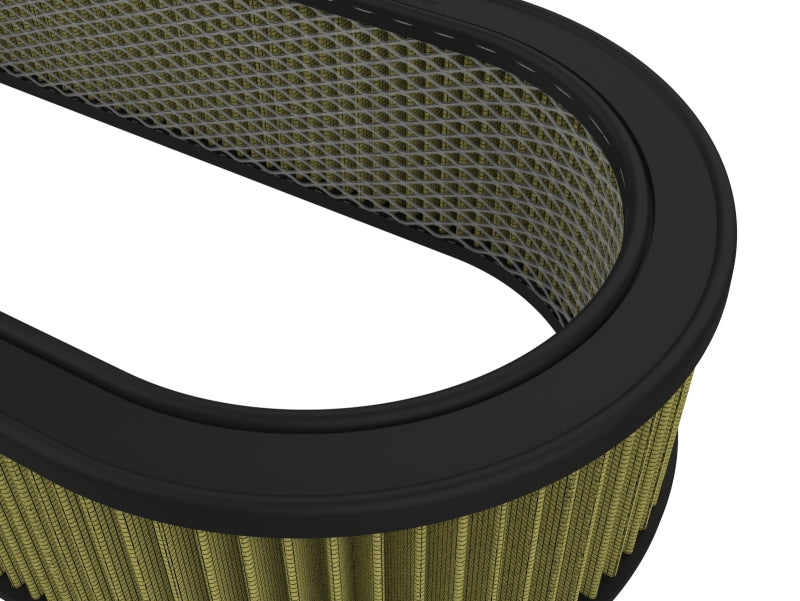 Custom air filter by AFE Magnum FLOW, measuring 18-1/8 x 7-1/4 x 4-1/8 inches, featuring expanded metal for enhanced airflow.