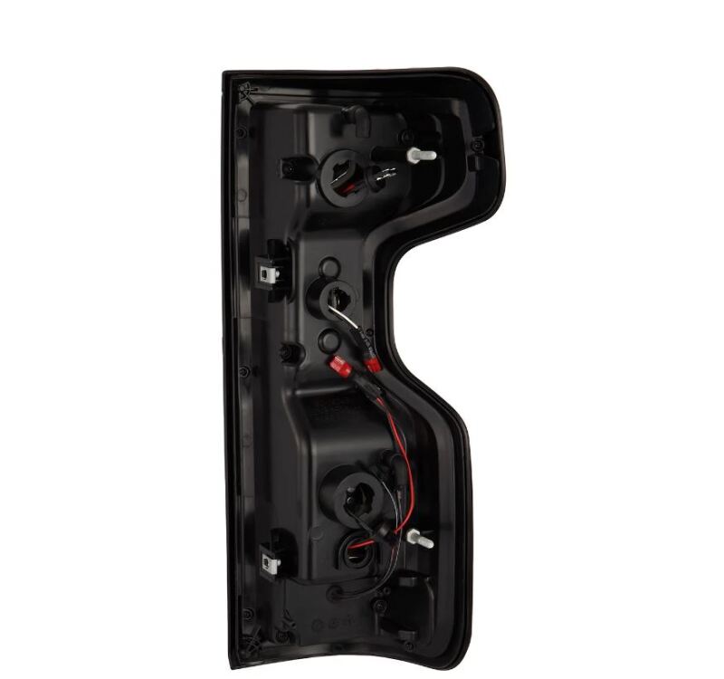 AlphaRex LUXX-Series LED tail lights for 19-24 Chevy Silverado 1500 and 20-24 2500HD/3500HD in red finish.
