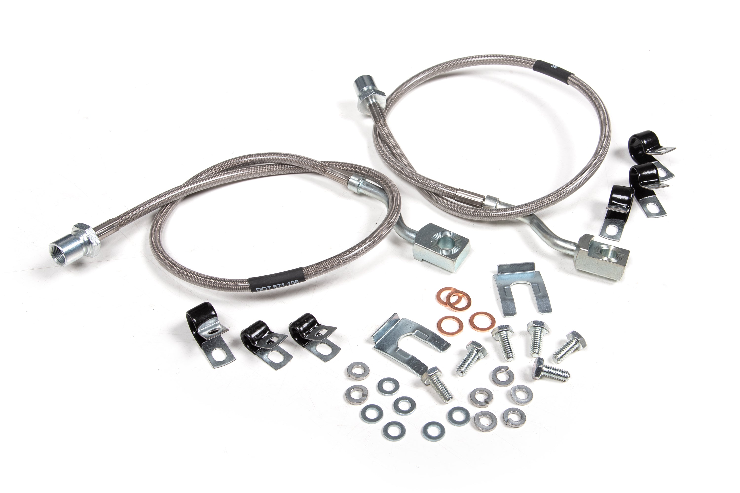 Front Brake Line Set | Stainless Steel | Fits 6 Inch Lift | Chevy Silverado and GMC Sierra 2500HD / 3500HD (11-26)