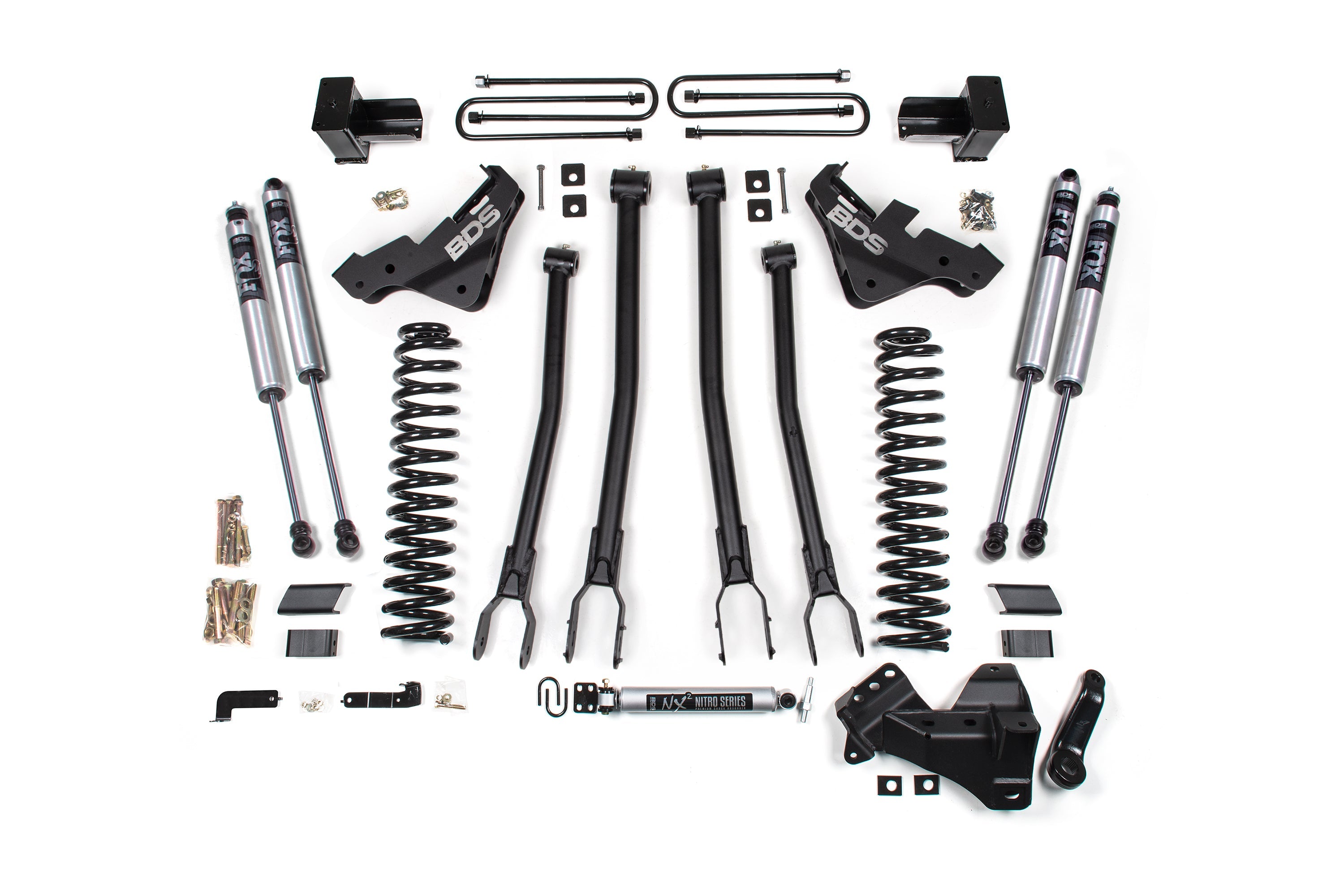 5 Inch Lift Kit w/ 4-Link | Ford F250/F350 Super Duty (23-26) 4WD | Gas