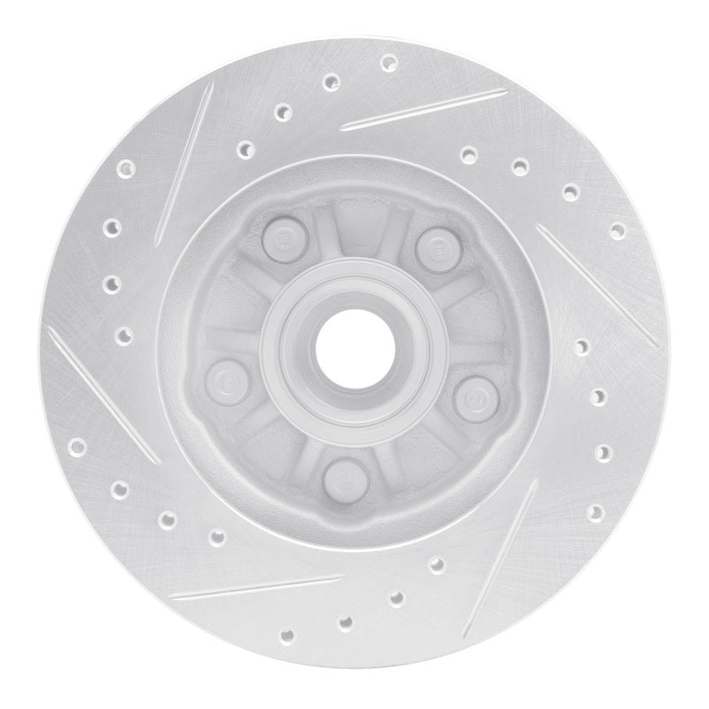 R1 98-02 Ford Ranger (USA/Canada) Front Right Drilled & Slotted Silver Brake Rotor