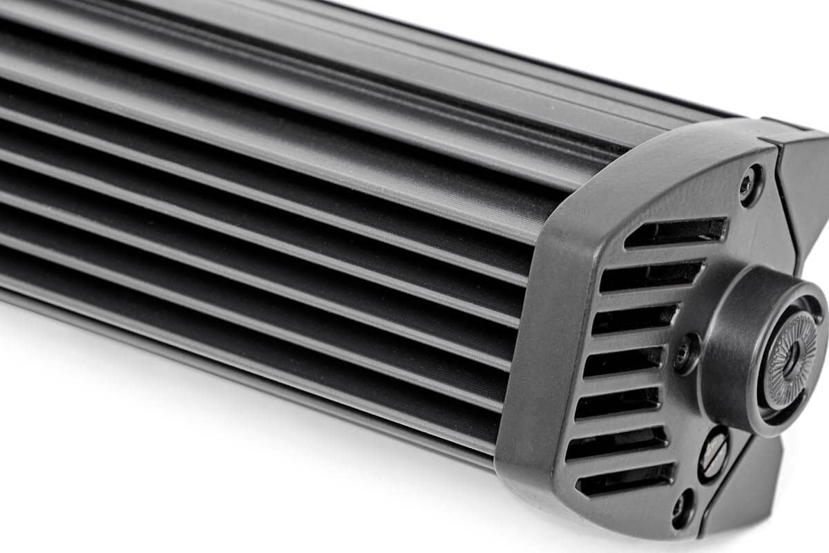 ROUGH COUNTRY 40-INCH CURVED CREE LED LIGHT BAR - (DUAL ROW | BLACK SERIES W/ COOL WHITE DRL)