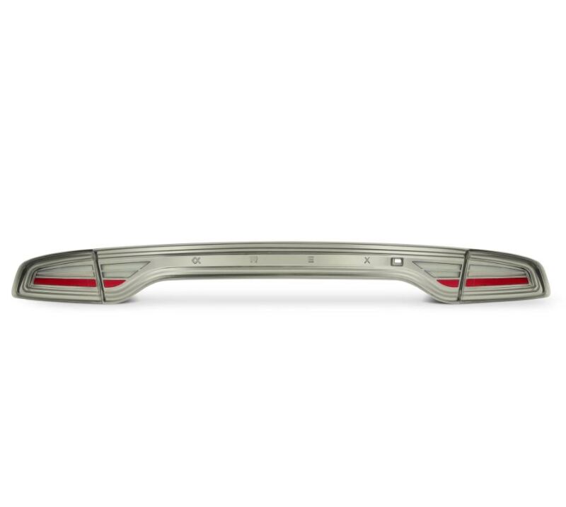AlphaRex NOVA-Series prismatic LED tail lights for 2015-2023 Dodge Charger in a smoke finish, enhancing vehicle style and visibility.
