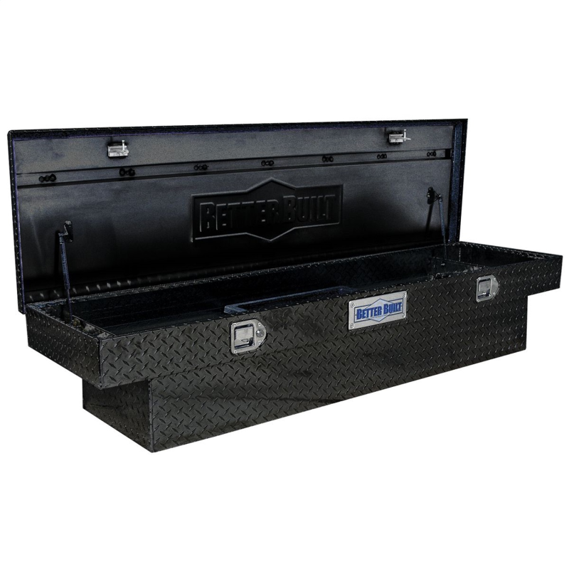 Better Built 69" Gloss Black Aluminum Crown Saddle Truck Tool Boxes Model 73210938