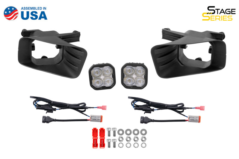 Diode Dynamics SS3 Pro Type Ram Horiz Kit ABL - White SAE Fog