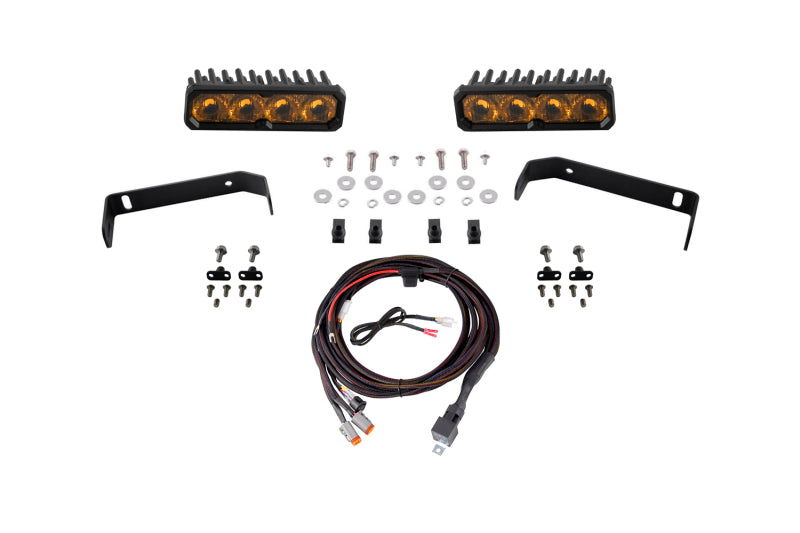 Diode Dynamics 2019-2021 Ford Ranger 2019 SS6 Max LED Kit Yellow Driving 3000K