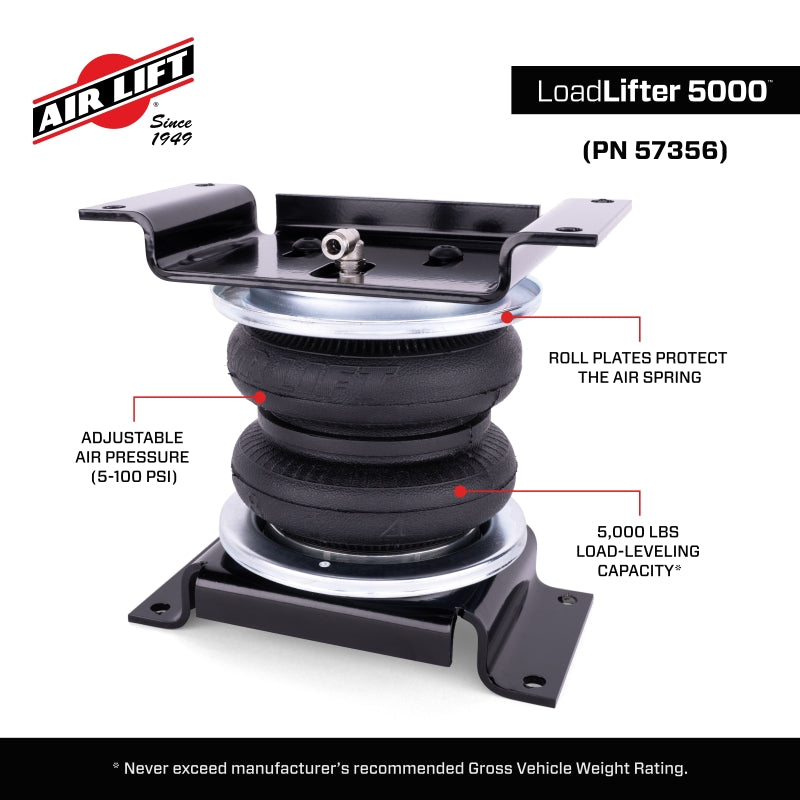 Air Lift 24-26 Ford Ranger 4WD LoadLifter 5000 Air Spring Kit