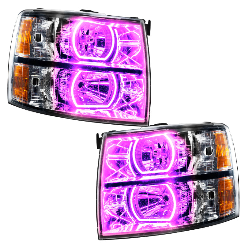Oracle 07-13 Chevrolet Silverado SMD HL - Square Style - ColorSHIFT w/ Simple Controller