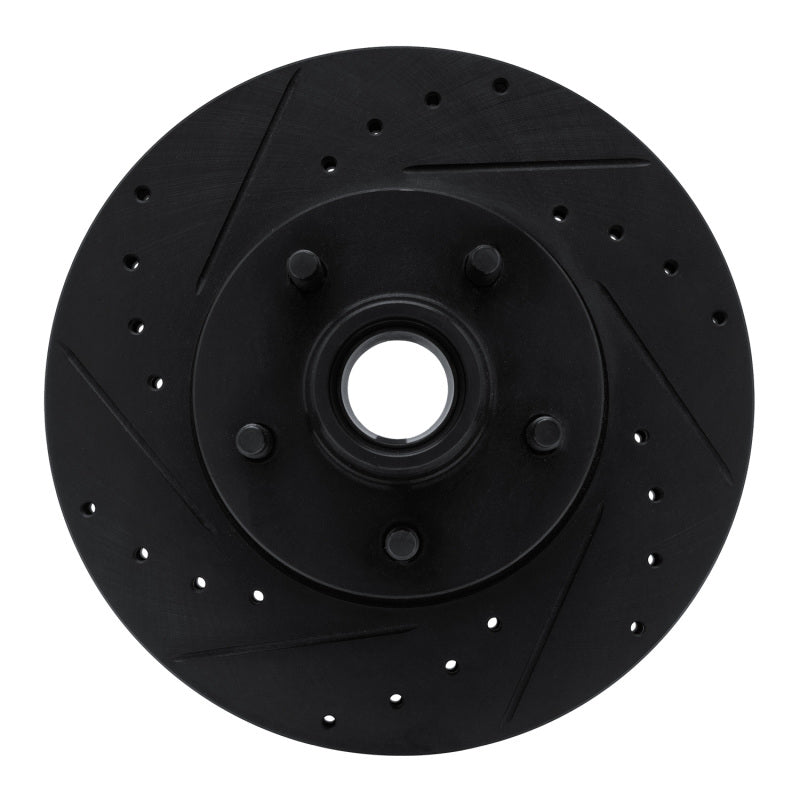 R1 06-12 Ford Ranger (Mexico) Front Left Drilled & Slotted Black Brake Rotor