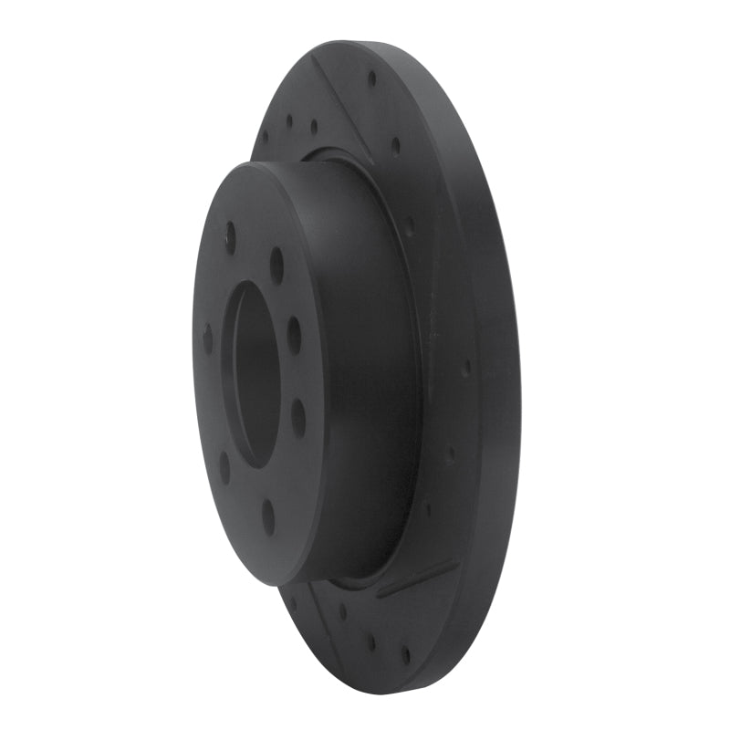 R1 19-25 Freightliner SprintER 1500 Rear Right Drilled & Slotted Black Brake Rotor