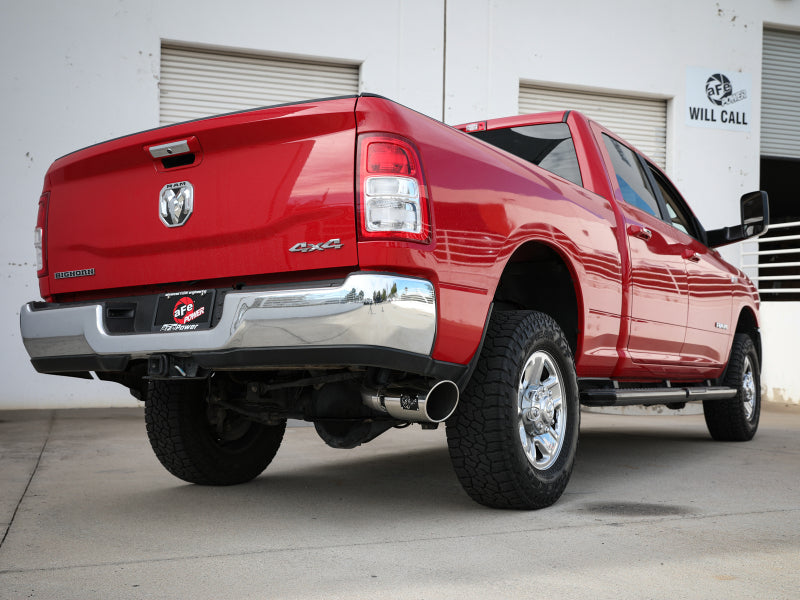 aFe MACH Force XP 4in Exhausts Cat-Back SS w/ Polished Tips 14-17 Dodge Ram 2500 V8-6.4L Hemi