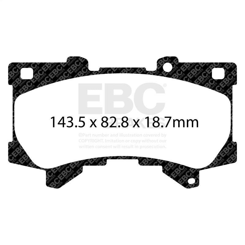 EBC 2022+ Lexus LX600 3.5TT Yellowstuff Front Brake Pads