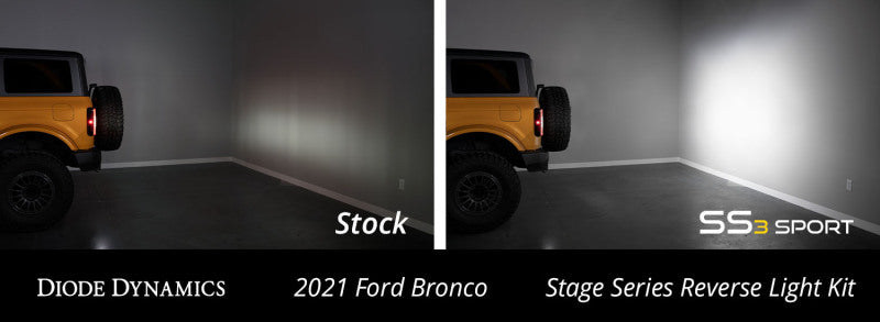 Diode Dynamics 21-22 Ford Bronco C1 Sport Stage Series Reverse Light Kit