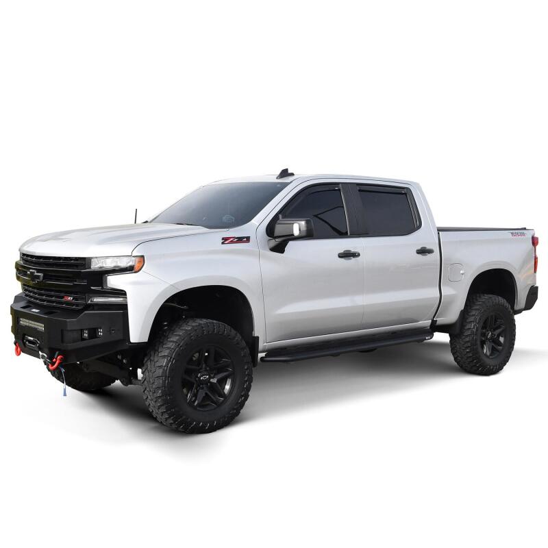 Westin 19-23 Chevrolet/GMC Silverado/Sierra 1500 Crew Cab Outlaw Nerf Step Bars - Textured Black