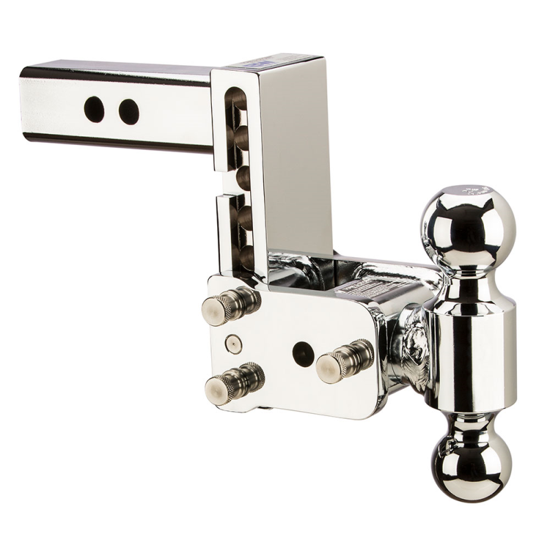 B&W Trailer Hitches Dual Ball Mount Hitches 2" Adj Ball Mount 5" Drop/5-1/2" Rise, Chrome Model TS10037C