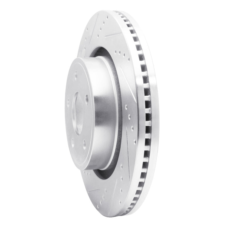 R1 04-06 Dodge Ram 1500 Pickup Front Left Drilled & Slotted Silver Brake Rotor
