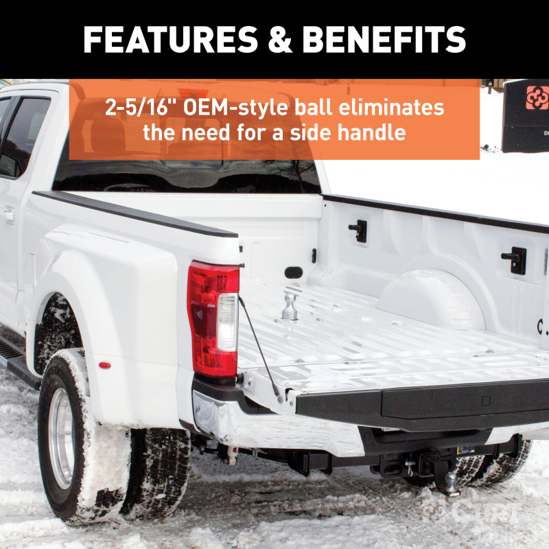 CURT OEM-Style Gooseneck Hitch, Fits Select Ford F-250, F-350, F-450 Super Duty Model 60702