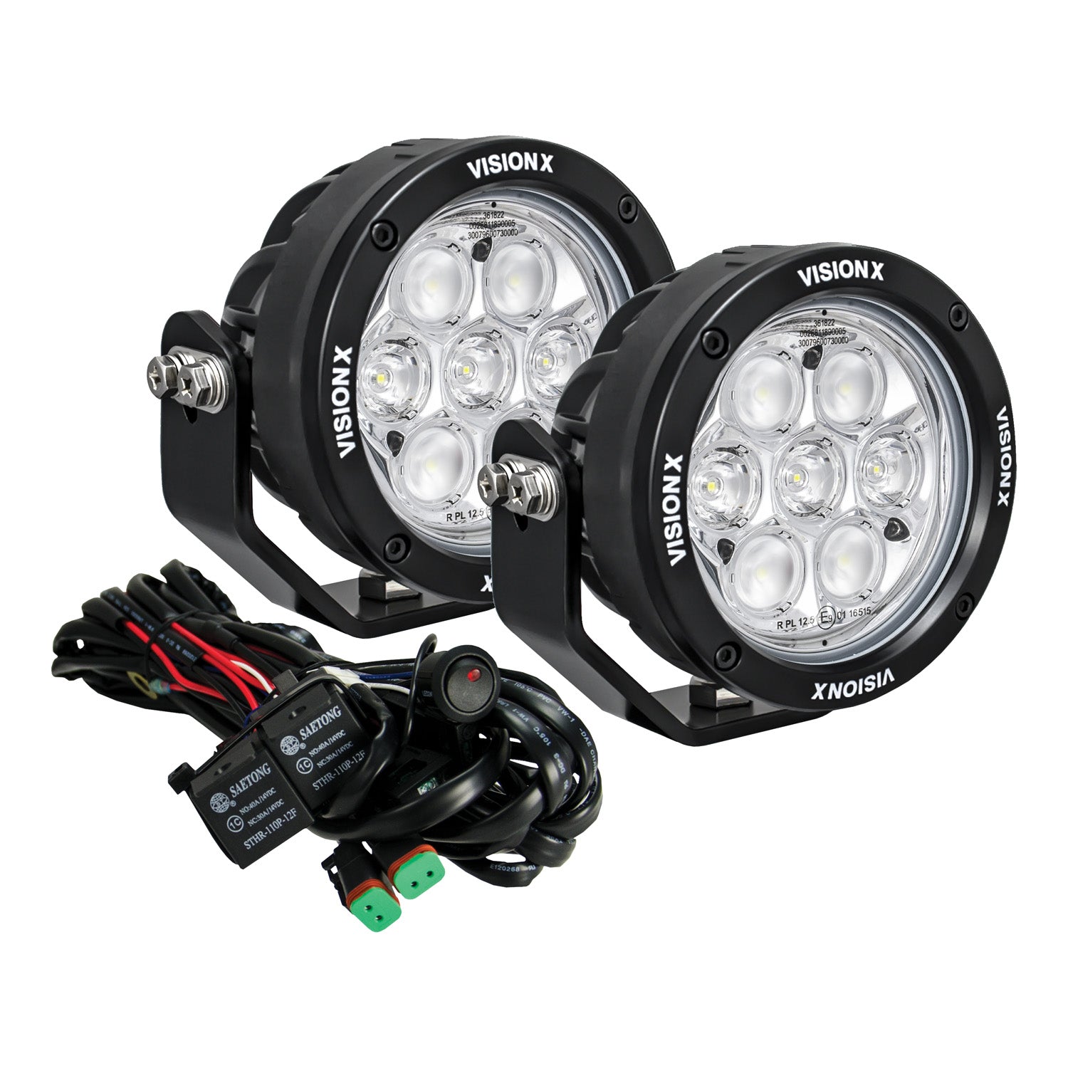 4.7" Round CG2 SAE Multi-LED Light Cannon Kit