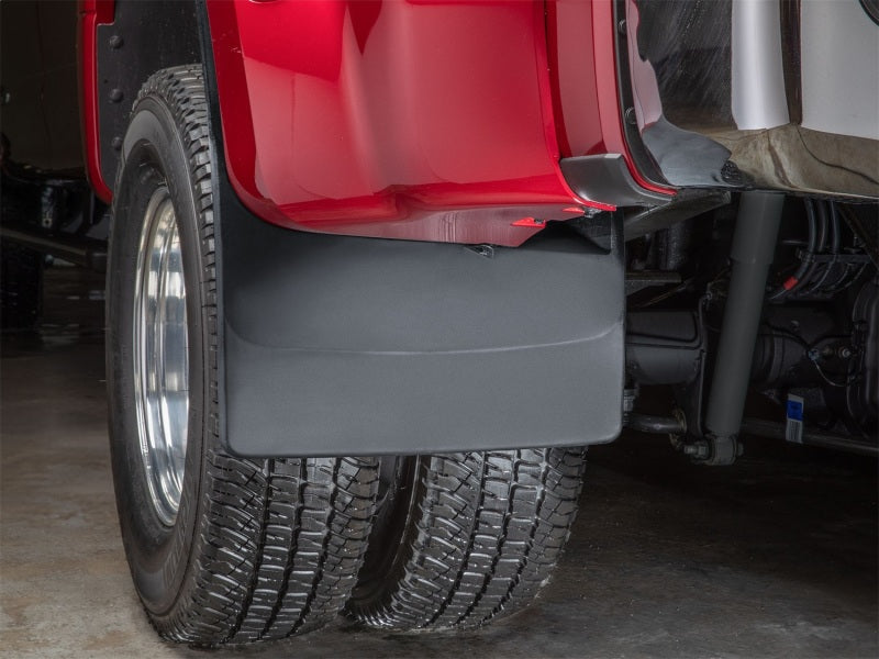 WeatherTech 17+ Ford F-350 Dually No Drill Mudflaps - Black