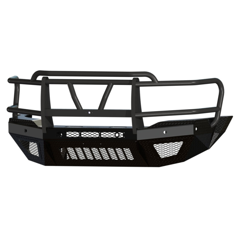 Bodyguard T2 Front Extreme - Sensor Cutouts Factory Fog Cutouts Receiver Skid Plate W/ Mesh Grille With Camera Harness Texture Black Powder Coat *Fits 4500/5500 Fender Trim* Model EER19DYHTMH