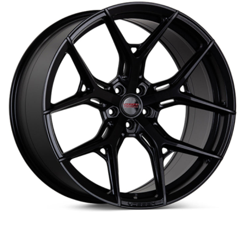 Vossen HF-5 20x12 / 5x120 / ET45 / 70.3 / Super Deep - Satin Black Wheel