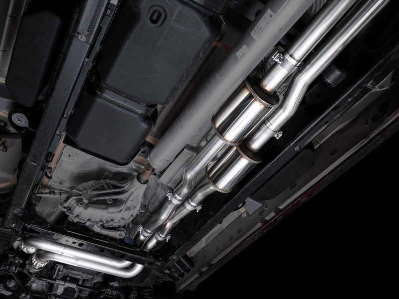 AWE Tuning 25+ RAM 1500 3.0TT 0FG Cat-Back Touring Exhaust - Diamond Black Tips