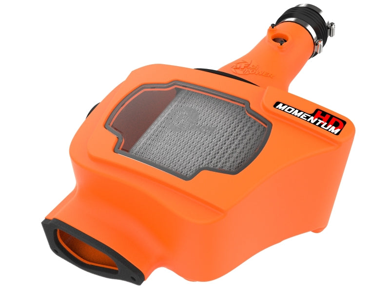 afe Momentum Sealed Intake for Toyota Land Cruiser J300 22-25 V6-3.3L, featuring a durable orange housing and mesh filter.