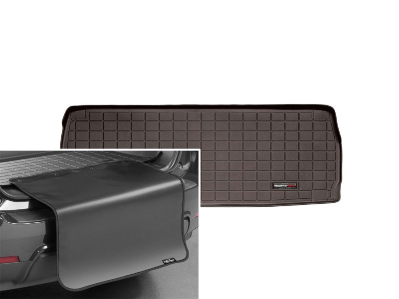 WeatherTech 08+ Toyota Sequoia Cargo Liners w/ Bumper Protector - Cocoa