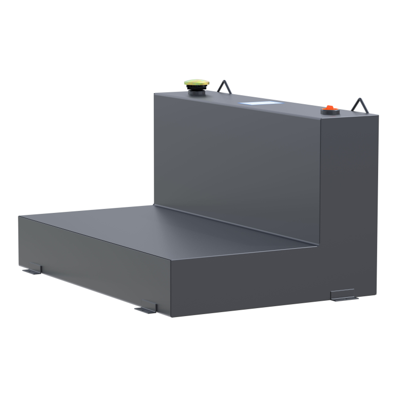 UWS Matte Black 85-Gallon L-Shape Steel Transfer Tank Model ST-85-L-MB