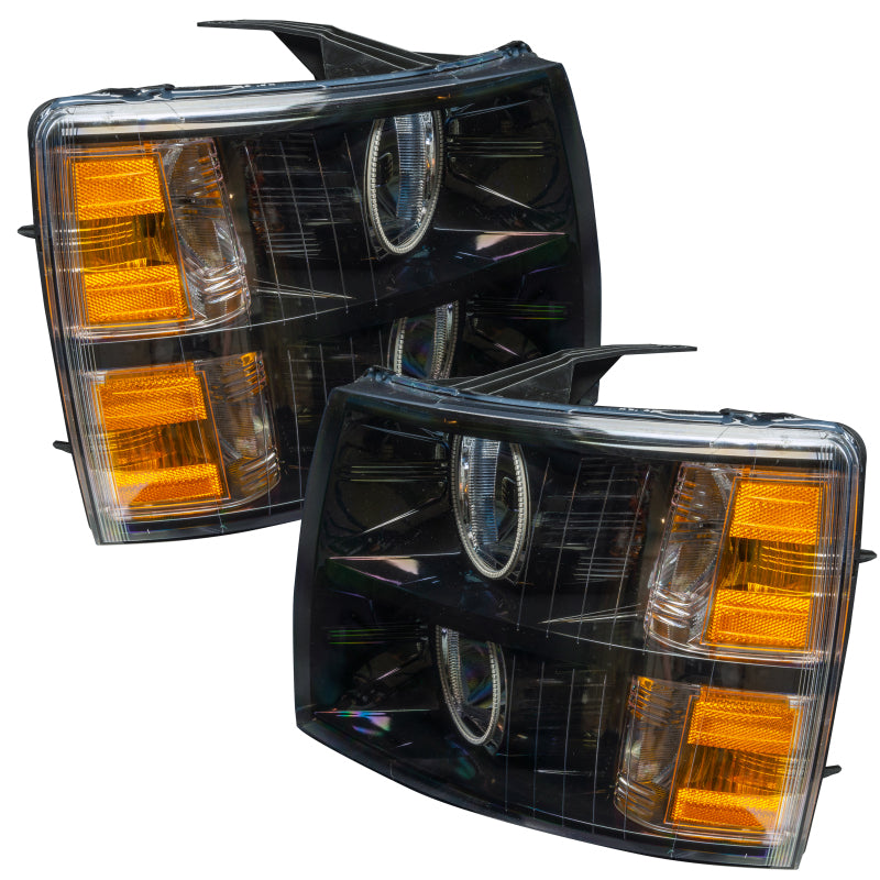 Oracle 07-13 Chevy Silverado SMD HL - Black - Round Style - w/ Simple Controller