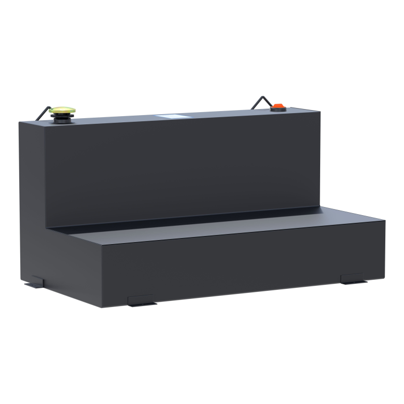 UWS Matte Black 75-Gallon L-Shape Steel Transfer Tank Model ST-75-L-MB