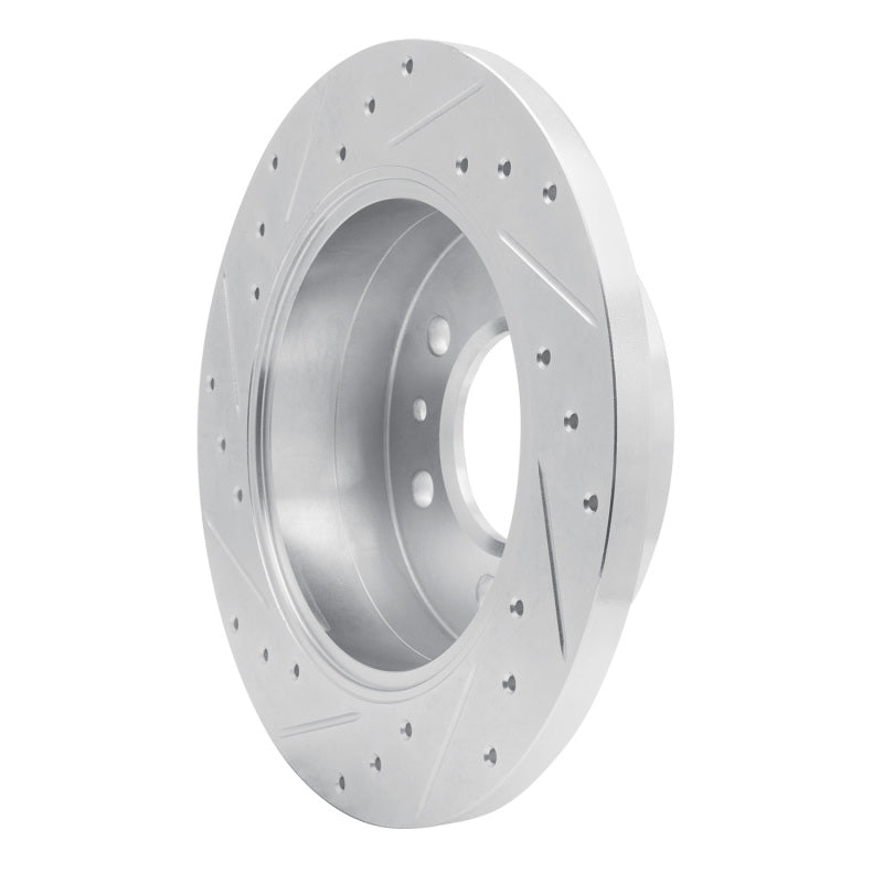 R1 06-18 Dodge Sprinter 3500 Rear Right Drilled & Slotted Silver Brake Rotor