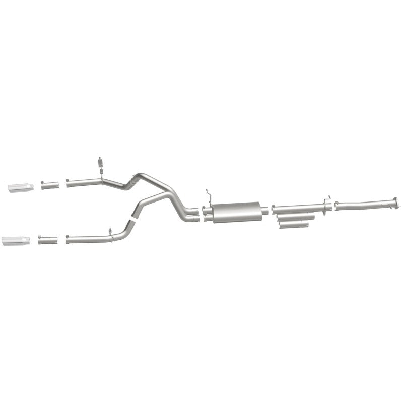 MagnaFlow Stainless Cat-Back Exhaust 2015 Chevy Silverado 2500HD 6.0L Dual Split Rear Exit 4in
