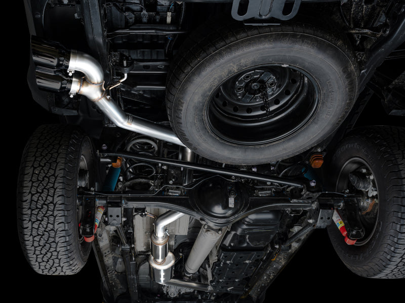 AWE Tuning Exhaust for 4th Gen Toyota Tacoma Dual Diamond Black Tips