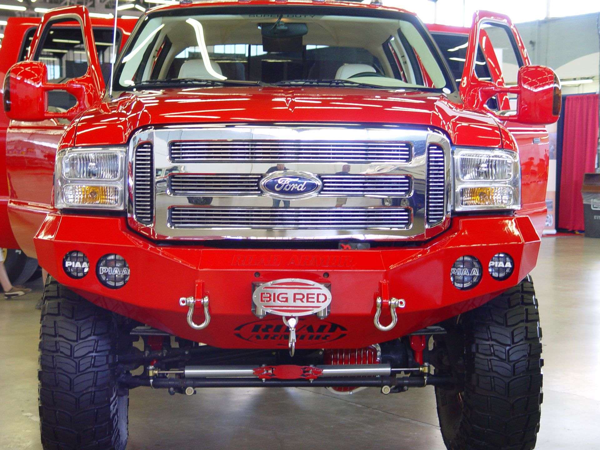 Stealth Front Winch Bumper | Round Holes - Texture Black 1999-2004 Ford F-250 F-350 F-450 Excursion