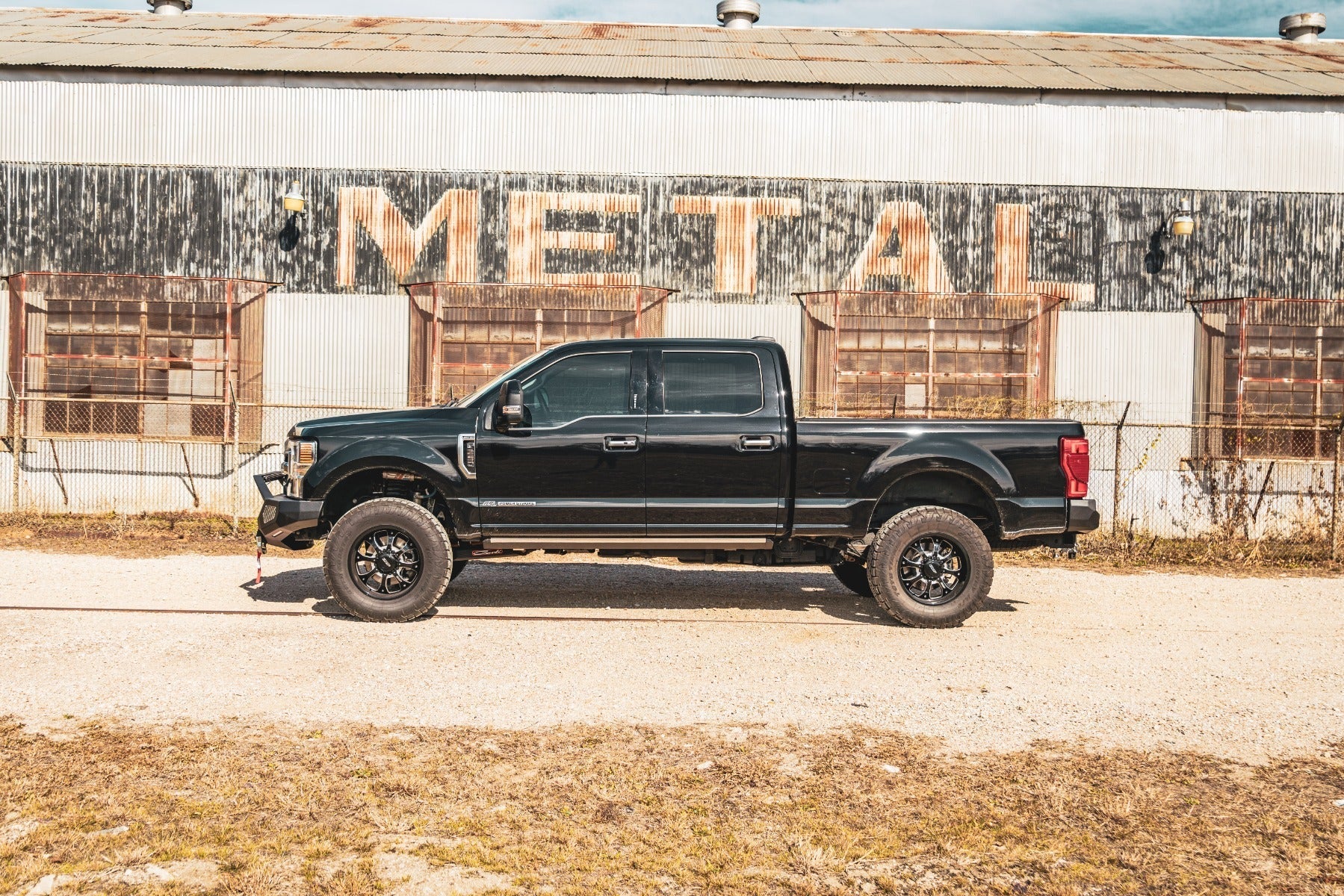 Evolution Front Winch Bumper Sheet Metal Pre-Runner Guard - Texture Black 2017-2022 Ford F-250 F-350