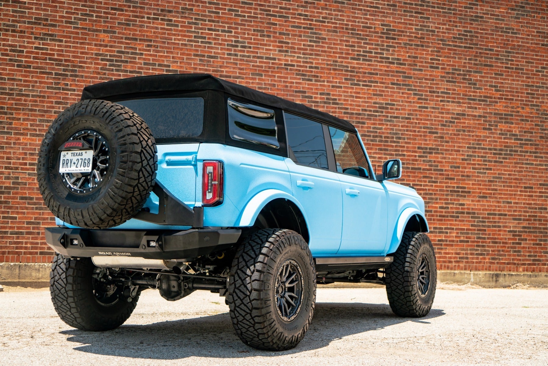 Stealth Rear Non-Winch Bumper | Tire Carrier - Texture Black 2021-2025 Ford Bronco