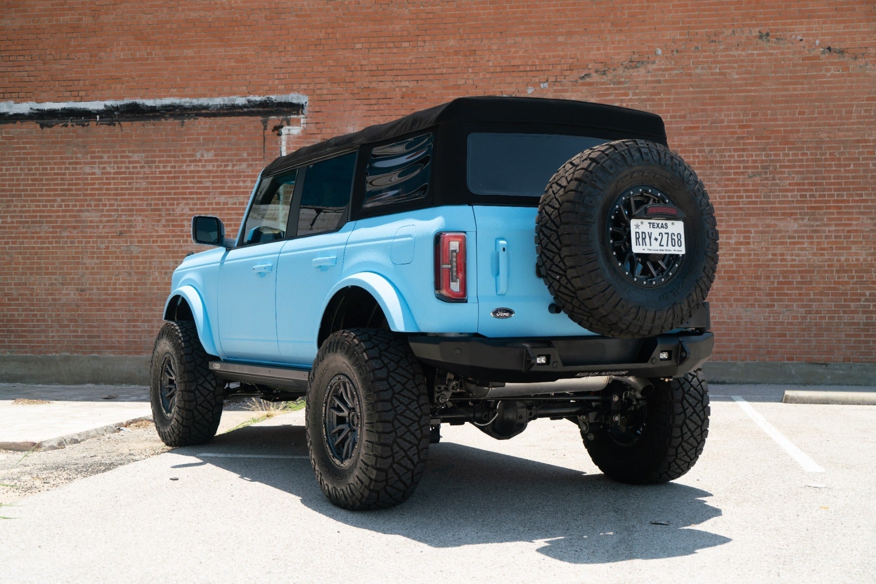 Stealth Rear Non-Winch Bumper | Tire Carrier - Texture Black 2021-2025 Ford Bronco