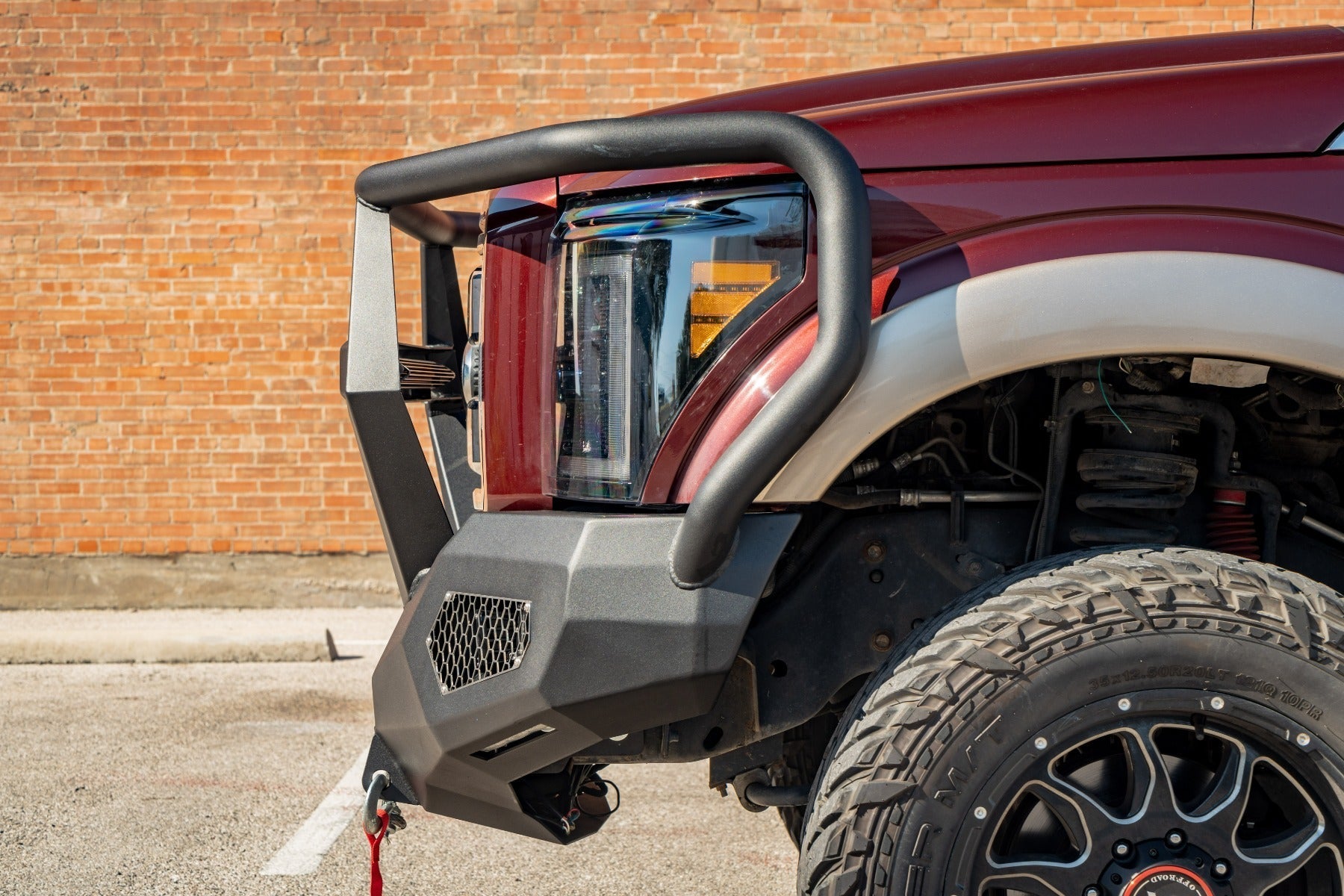 Evolution Front Winch Bumper Reaper Guard - Texture Black 2011-2016 Ford F-250 F-350